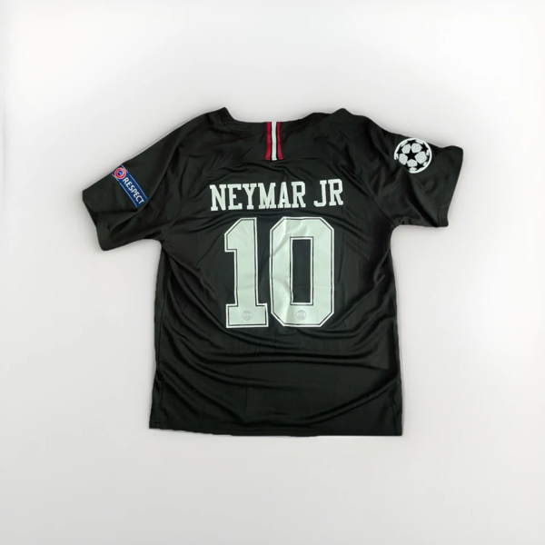 PSG  Neymar Jr UCL Jordan Brand Black Soccer Jersey 2018/19